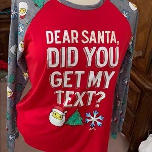 girls 16/18 christmas pajama set